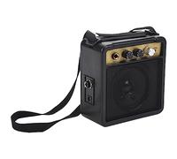 Frefgikty Mini amplificatore per chitarra amplificatore altoparlante 5 W con ingresso da 6,35 mm uscita cuffie da 1/4 di pollice supporta la regolazione del tono del volume