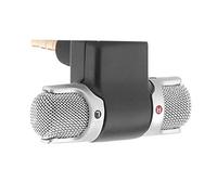 Frefgikty Mini microfono stereo portatile con jack da 3,5 mm per registrazione del telefono microfono per smartphone