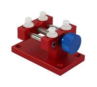 Frefgikty Morsa per cassa in acciaio inossidabile con supporto per orologio per riparazione orologi in metallo ingrandito supporto da tavolo aperto strumento di riparazione