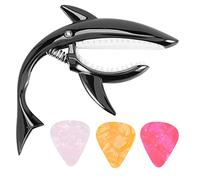 Frefgikty per chitarra, in lega di , per chitarre acustiche, elettriche, classiche e , con plettro, nero