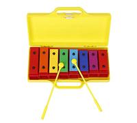 Frefgikty Pianoforte portatile a 8 toni per bambini con musica illuminista indipendente Sound Brick 8 toni pianoforte a mano