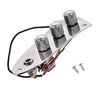 Frefgikty Piastra di controllo precablata per Jazz, scheda di controllo J con potenziometri push pull con cablaggio