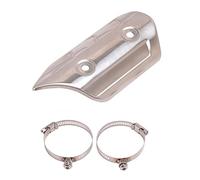 Frefgikty Piastra di isolamento termico universale per moto, tubo di scarico, copertura anti-caldo, copertura di collegamento antigraffio, copertura protettiva