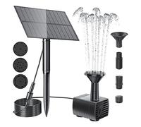 Frefgikty Pompa a ad energia solare per vasca da bagno per uccelli, giardino, cortile, piscina, ad energia solare