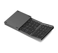 Frefgikty Tastiera Bluetooth pieghevole, tastiera wireless ricaricabile USB per IOS, Android, PC Laptop Smartphone-nero