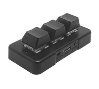 Frefgikty Tastiera in plastica nera MK321 Pro 3 Mini Tastiera Interruttore Meccanico Connessione USB per Gioco Ufficio Multimedia Tastiera Meccanica 2.4G+Bluetooth