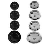 Frefgikty Universale bruciatore tappo forno fornello gas per, bruciatore tappo adatta tutte le dimensioni tra le dimensioni concavo durevole facile da installare