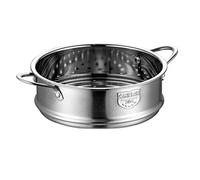 Frefgikty Vaporiera in acciaio inossidabile con doppio orecchio per zuppa di latte e pentola a , 20 cm