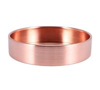 Frefgikty Vassoio rotondo in rame nordico da scrivania, organizer per gioielli, piccoli oggetti, piatti, decorazione per la casa, 10 cm x 10 cm