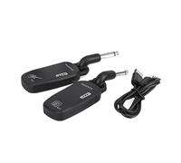 Frefgikty Wireless Guitar System 2.4 Wireless Guitar Transmitter Receiver Ricaricabile per Chitarra Elettrica Basso Nero Accessori