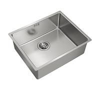Teka 115000005 Lavello da Cucina in Acciaio Inox con Vasca Singola BE Linea RS15 50.40 3½ W/OVF SP-11500005, Grigio