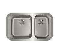 Fregadero Teka BE 2C 785 Acero inoxidable 2 senos Rectangular Bajo encimera Fregadero Teka BE 2C 785 Acero inoxidable 2 senos Rectangular Bajo encimera