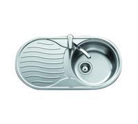 Fregadero Teka DR 80 1C 1E Acciaio Inox 18/10 45 cm Cubeta Profonda Ovalado