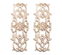 Fregi In Legno Decorativi Per Mobili Decalcomanie for sculture in legno con fiori, angolo intagliato, decorazioni for la casa, porta dell'armadio, letto, patch decorativa, applique in legno onlay, 22