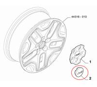 Fregio coprimozzo ruota originale jeep compass renegade 735739772