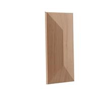 Fregio In Legno Figurine di decalcomanie for applique in legno Decorazioni intagliate in Non verniciate Grandi foglie Rettangolo Fiore Porte for mobili(8cmX16cm-02)