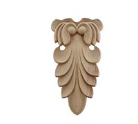 Fregio In Legno Retro vintage legno intagliato onlay applique falegname cornice decalcomania decorazione mobili artigianato in legno cancello decorativo fiore ornamento Fregio Legno(18cmX9.5cm)