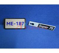 FREGIO LOGO SIGLA SCRITTA PLASTICA LATERALE ANTERIORE DX FIAT RITMO "SUPER 75"