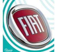 FREGIO LOGO STEMMA COMPATIBILE PER FIAT ANTERIORE 500 PUNTO PANDA ROSSO Ø95mm