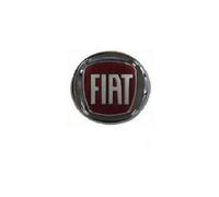 Fregio Posteriore Rosso per Fiat Bravo Croma Panda 500 Tipo, Diametro 95mm, Emblema Logo