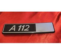 Fregio scritta stemma logo Autobianchi A112 FT1512 15x4cm