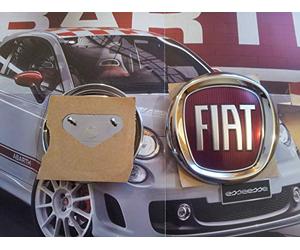 fregio stemma logo Baule Posteriore Compatibile con Fiat 500 CINQUECENTO CROMA PANDA 2012 ORIGINALE 95mm sigla