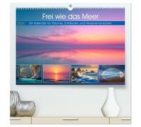 Frei wie das Meer (hochwertiger Premium Wandkalender 2026 DIN A2 quer), Kunstdruck in Hochglanz: Der Kalende fängt das ein, was wir am Meer so lieben. ... inspirierende Sprüche, die ans Herz gehen.