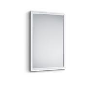 FREIDA SPECCHIO DA PARETE CON CORNICE LAVORATA CON GANCI X INSTALLAZIONE ORIZZONTALE E VERTICALE 50x70CM BIANCO