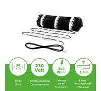 Freiflächenheizung Elettrico Rampe Passerella Vialetto di Ingresso Riscaldamento [EEK: Conforme]