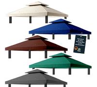 freigarten.de - Tetto di ricambio per gazebo 3 x 3 m, impermeabile, materiale: Panama PCV Soft 370 g/m² extra forte, modello 1