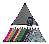 freigarten.de Voile d'ombrage imperméable pour jardin avec fixations en lin 100 % protection contre les rayons UV (2 m x 2 m, gris)