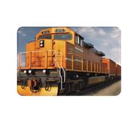 Freight Train Zerbino Asciugapassi Confortevole Tappeto Da Bagno Antiscivolo Zerbino Ingresso Per Cucina Corridoio Esterno 40X60Cm