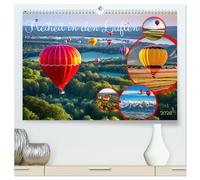 Freiheit in den Lüften . Mit dem Heißluftballon unterwegs (hochwertiger Premium Wandkalender 2026 DIN A2 quer), Kunstdruck in Hochglanz: Die Schönheit der Welt aus der Vogelperspektive.