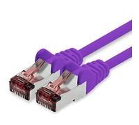 freiwerk Cavo di rete Cat.6 10m viola - 1 x Cavo Ethernet Lankabel Cat6 Cavo di rete Lan Sftp Pimf Patchcable 1000 Mbit s compatibile con Cat5 Cat5e Cat6a Cat7 Cat8