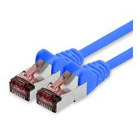 freiwerk Cavo di rete Cat.6 2m blu - 1 x Cavo Ethernet Lankabel Cat6 Cavo di rete Lan Sftp Pimf Patchcable 1000 Mbit s compatibile con Cat5 Cat5e Cat6a Cat7 Cat8