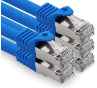 freiwerk Lan Ethernet Patch Cable S-FTP LSZH PIMF 10GB s RJ45 maschio Cat6a 2,0 m blu