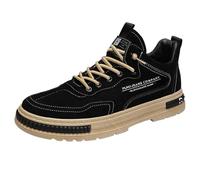 Freizeitschuhe Herren Sportliche Atmungsaktiv Outdoor SchnüRer Walkingschuhe Fashion Outdoor Casual Schuhe Breite FüßE Bequeme Wanderschuhe Outdoor Rutschfeste Trekkingschuhe Bergschuhe, Nero , 44 EU