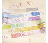Frekyar Washi - Set di 6 rotoli di nastro per scrapbooking, accessori per junk junk journal, bullet journal, fai da te (punto di partenza)