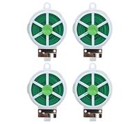 FRELEAN 4pcs 50m Piante Legami | Legami di Torsione Verde con costruito - in Cutter | Supporto per impianti da Giardino/Indoor | Robusto Ferro Rivestito in plastica