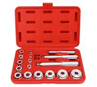 FRELEAN Bearing Race & Gasket Driver Kit | 14 Adapters Universal Wheel Bearing Removal Press Tool for Cars/Motorcycles | Aluminum Alloy Construction with Storage Case
