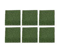 FRELEAN Egg Saver Chicken Nesting Pads - Stop Rolling And Breakage with PE Artificial Grass Mat, 4 Pack Eco - Friendly & Easy Clean Liners for Coop, Hutch, Balcony