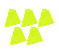 FRELEAN Football Training Cones 5pcs | Resilient Plastic Sports Cones for Soccer/Basketball/Exercise | Movement Markers with Bright Colors | Stackable & Portable Drill Cones (Yellow)