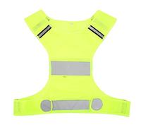 FRELEAN Reflective Vest High Visibility Breathable Quick Drying Safety Vest for Running Working Outdoor Activities Polyester Material M L XL Sizes (L)