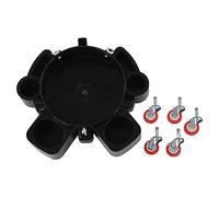 FRELEAN Rolling Bucket Dolly with 5 Swivel Casters | Heavy Duty 250 lbs Capacity & Brake System | Multifunctional Dolly for Car Detailing/Construction/Maintenance