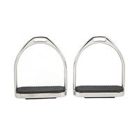 FRELEAN Stainless Steel Horse Riding Stirrups | Grip - Enhanced Secure Pedals | Super Lightweight Equestrian Saddles Accessories/Trail Riding/Training | 1049g Weight
