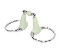 FRELEAN Stainless Steel Horse Snaffle Bit | 125mm Mouth Roller Inhibits Biting & Chewing | Resilient Horse Bit for Training/Breeding/Riding | Comfort Fit Garden & Farm Use