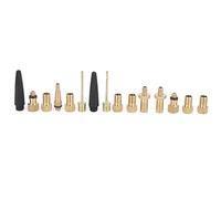 FRELEAN Tire Inflator Adapter | Schrader to Presta Valve Converter for Inflation Pumps | Brass Valve Adapter for Cycling/Mountain/Road Types | High Flow Design, 15 - Pack