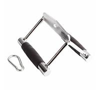 FRELEAN V Shaped Press Down Bar | Tricep Rowing Training Handle | Stainless Steel with No - Skid Rubber Grip | for Home Gym/Cable Machine Workouts