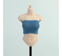 Fremego Canottiera da donna in scala 1/6, senza spalline, accessorio per action figure da 30,5 cm (blu scuro, versione corta)