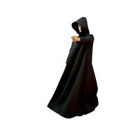 Fremego Mantello da guerra in scala 1/6, mantello da mago a maniche lunghe con cappuccio, accessorio per soldato maschio da 30,5 cm